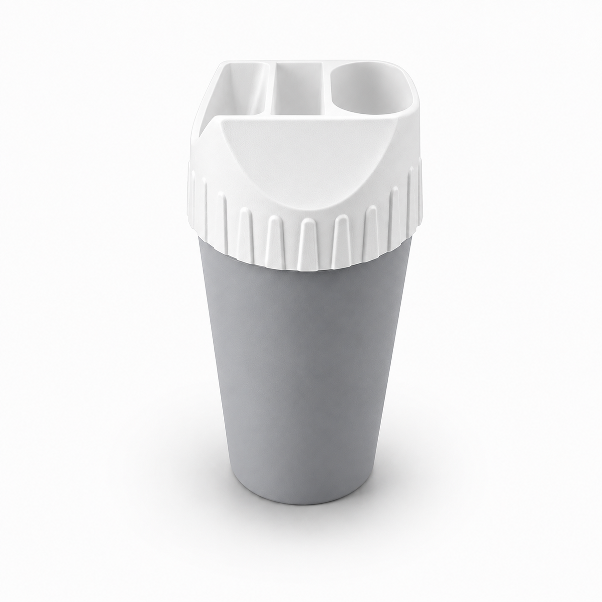White Lid - Grey Base