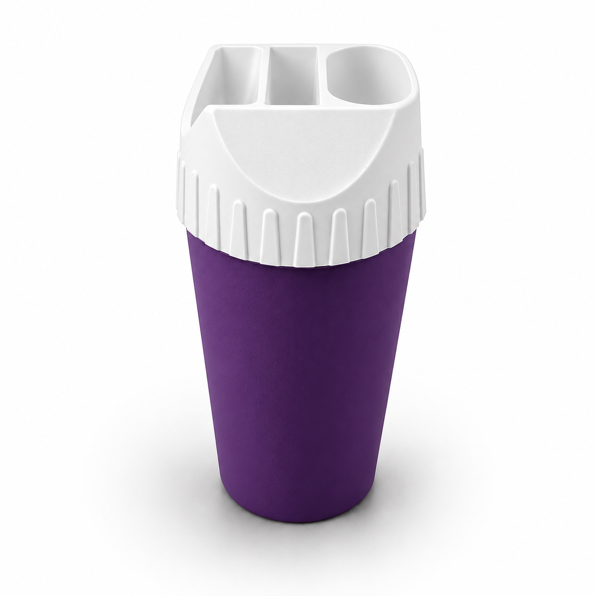 White Lid - Purple Base