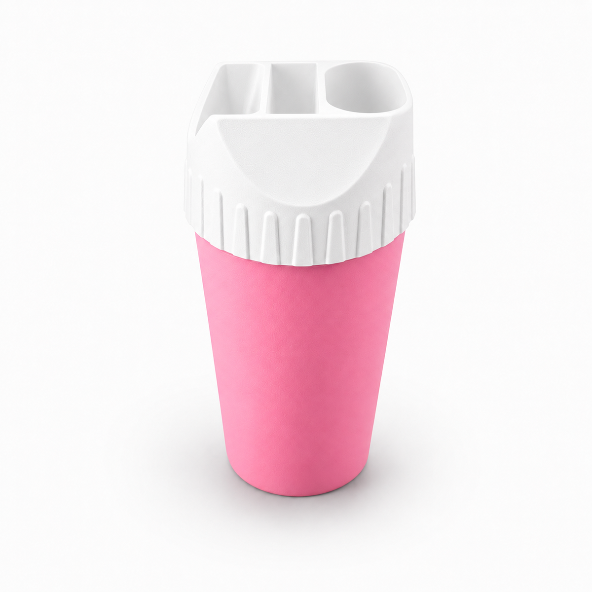 White Lid - Pink Base