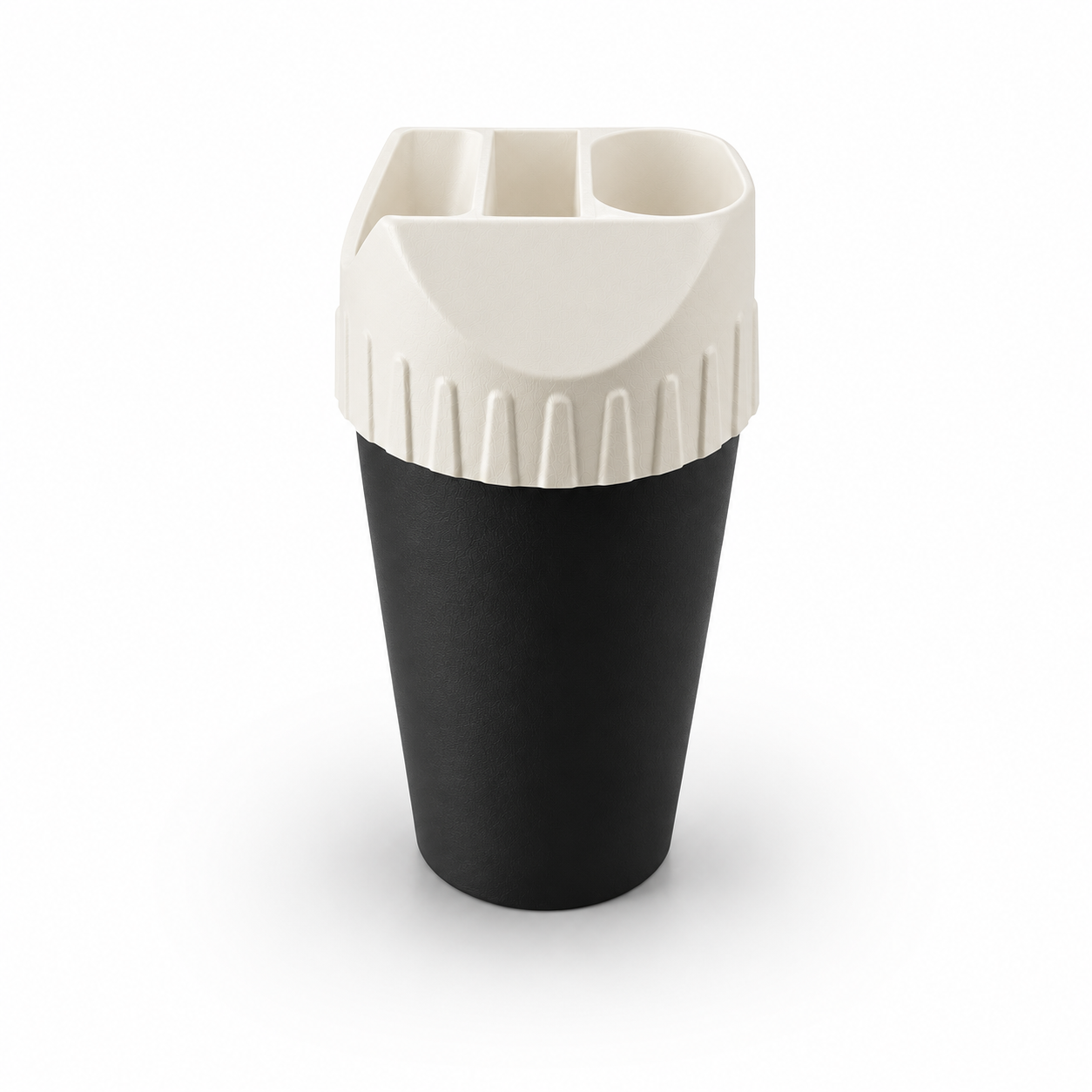 White Lid- Black Base